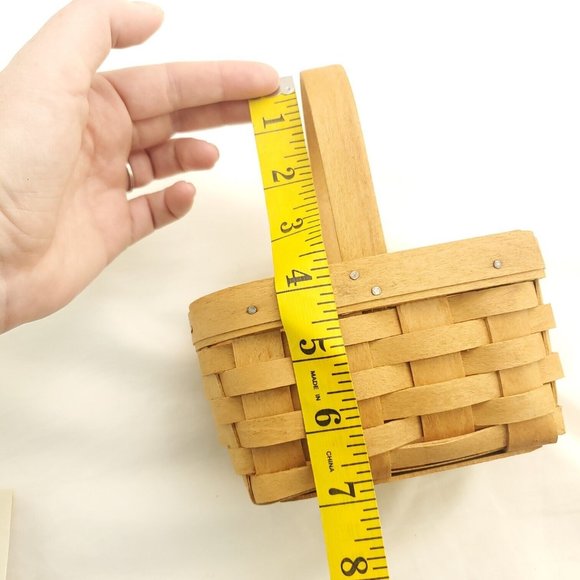 Longaberger Brown Single Handle Handwoven 2006 Hostess Appreciation Basket - Picture 5 of 11